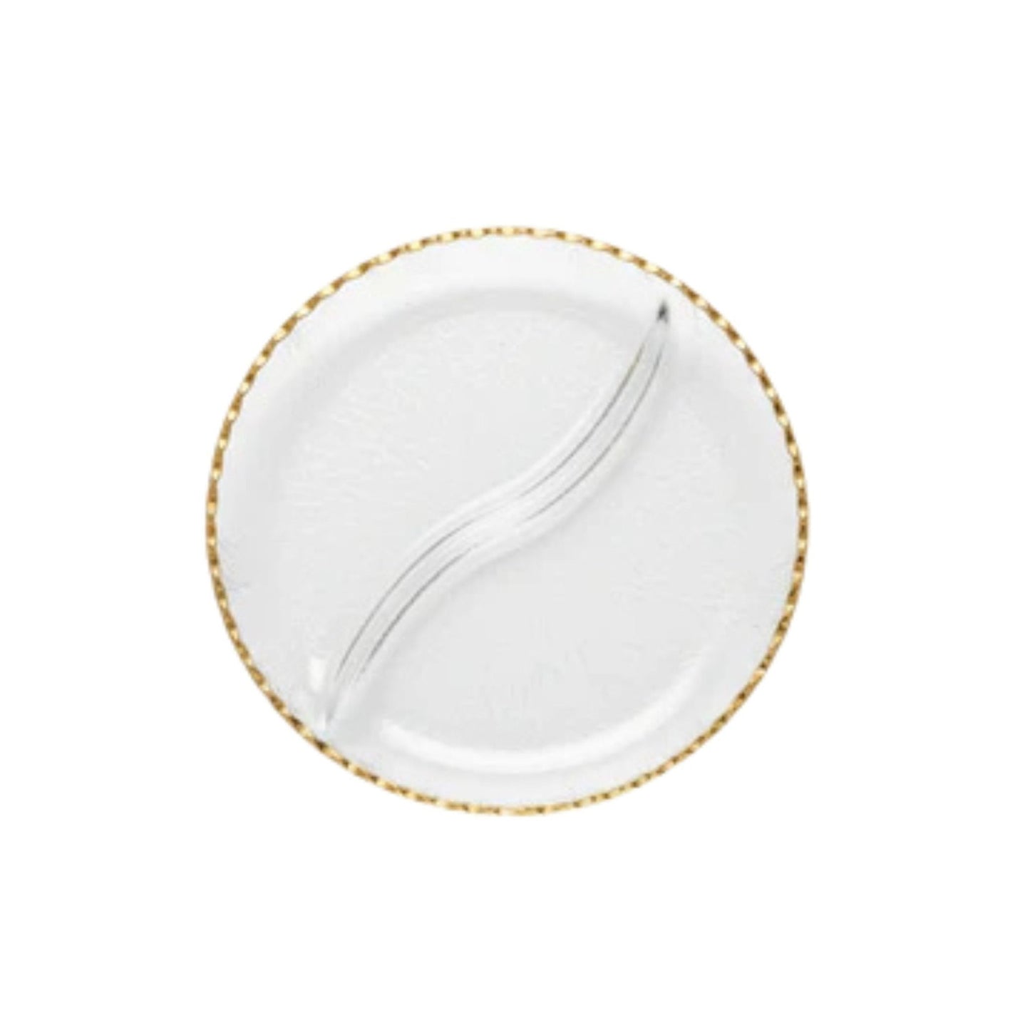 Danny Home 2 Division Platter With Gold Rim