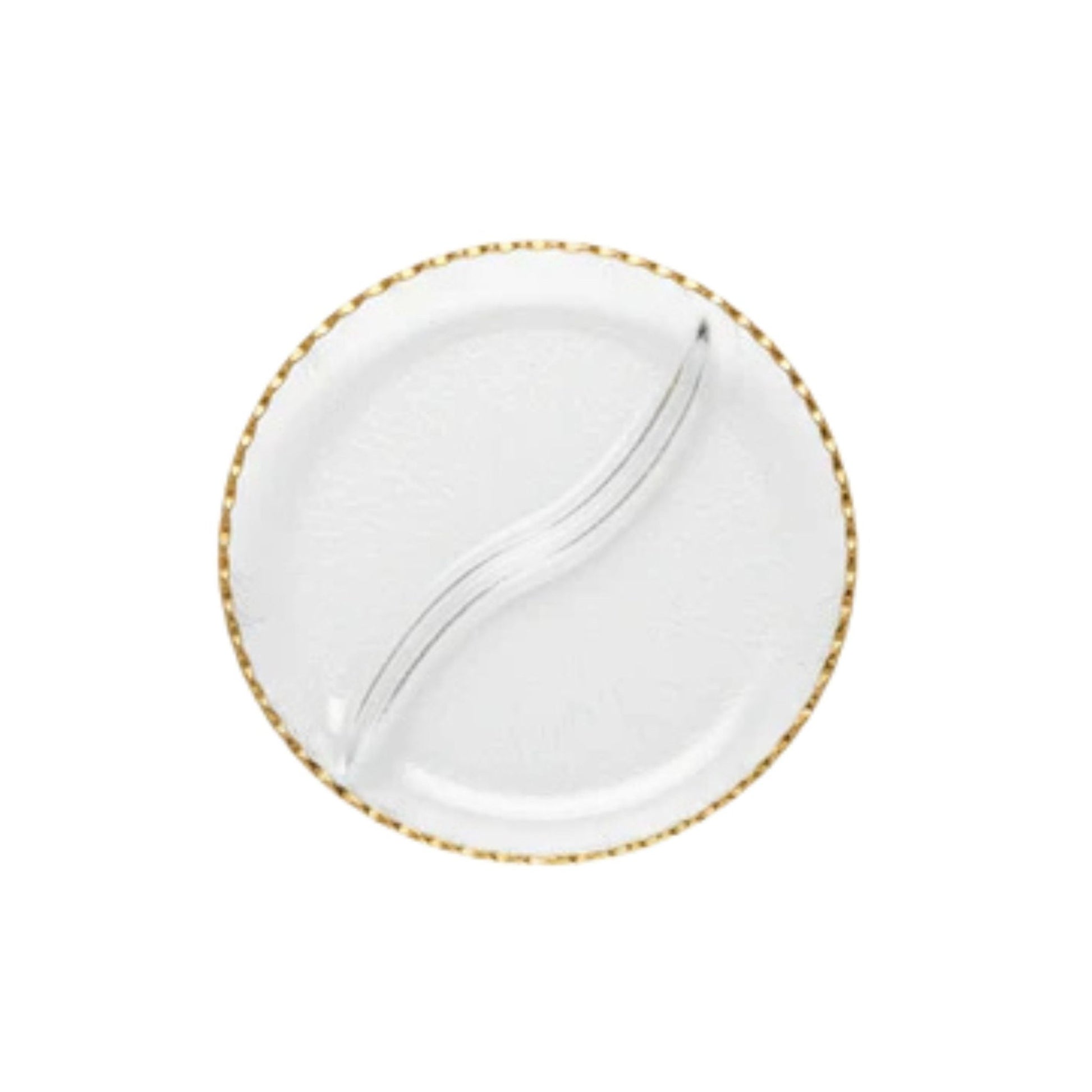 Danny Home 2 Division Platter With Gold Rim