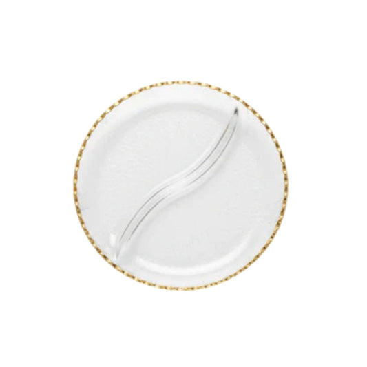 Danny Home 2 Division Platter With Gold Rim