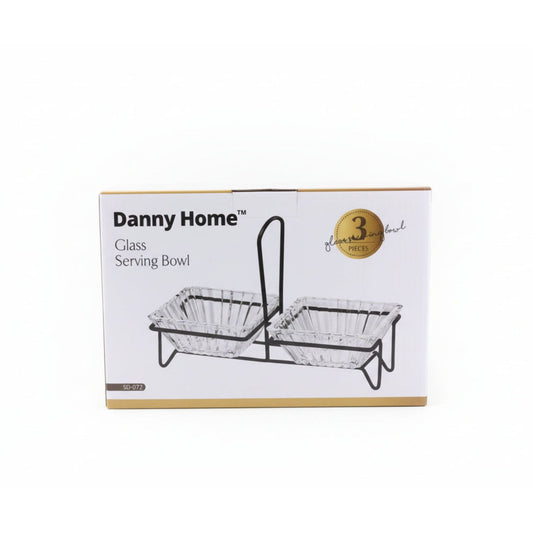 Danny Home 2pc Glass Serving Bowl