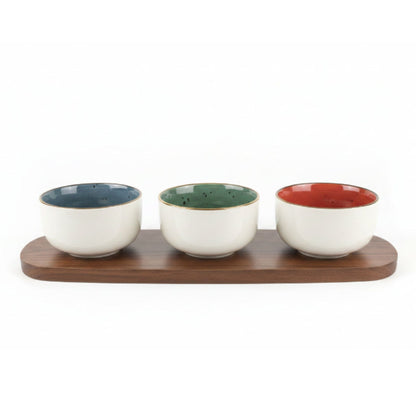 Danny home 3pc Mini Bowls On Acacia Board