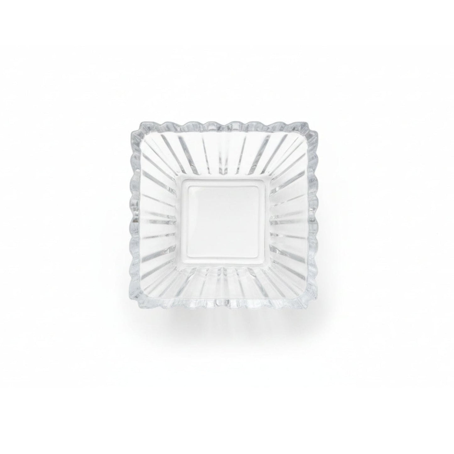 Danny Home 3pc Ribbed Glass Serving Bowl (curved)