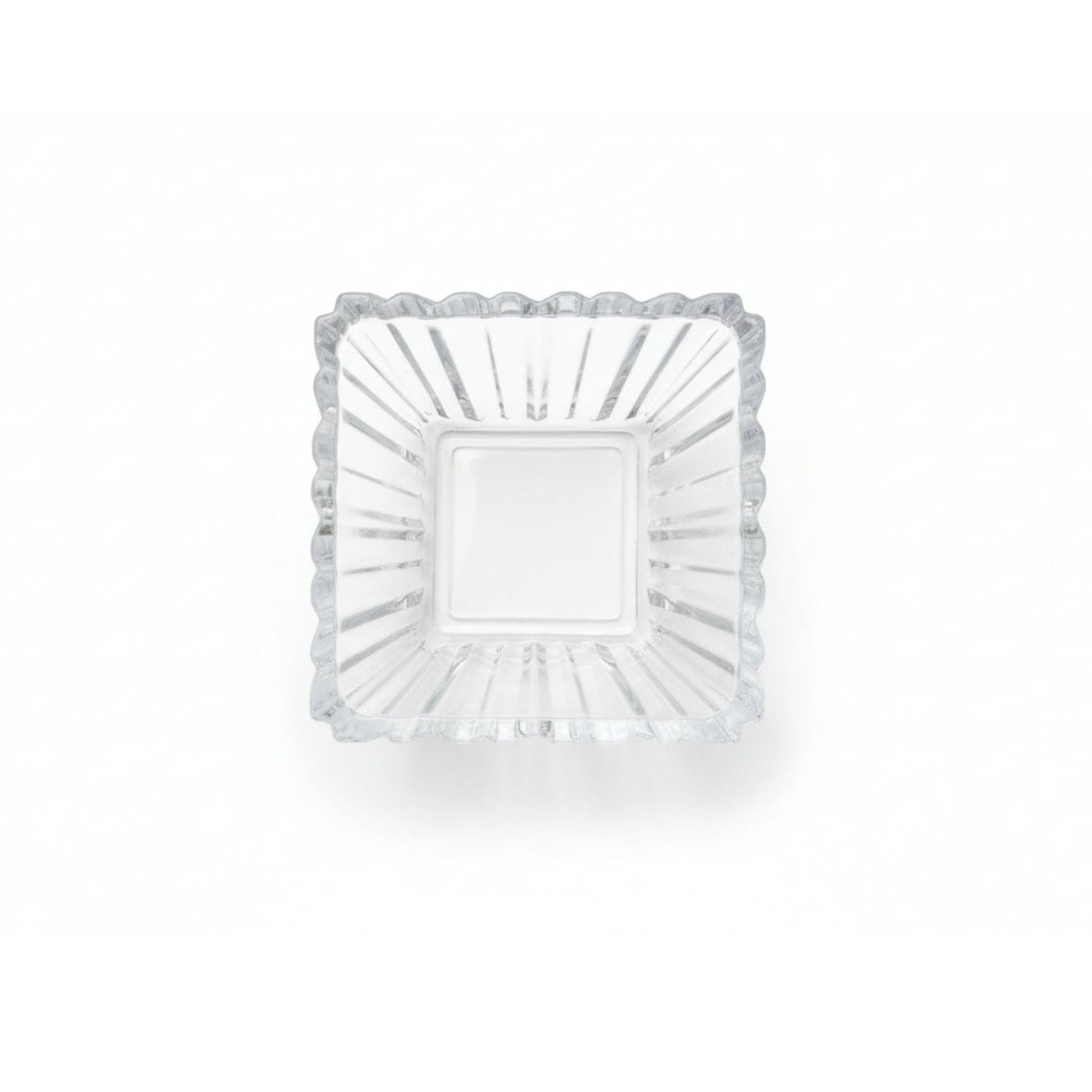 Danny Home 3pc Ribbed Glass Serving Bowl (curved)