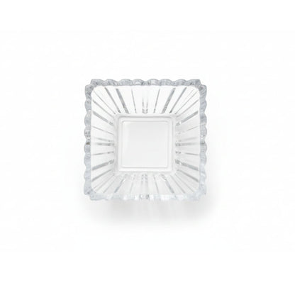 Danny Home 3pc Ribbed Glass Serving Bowl (curved)
