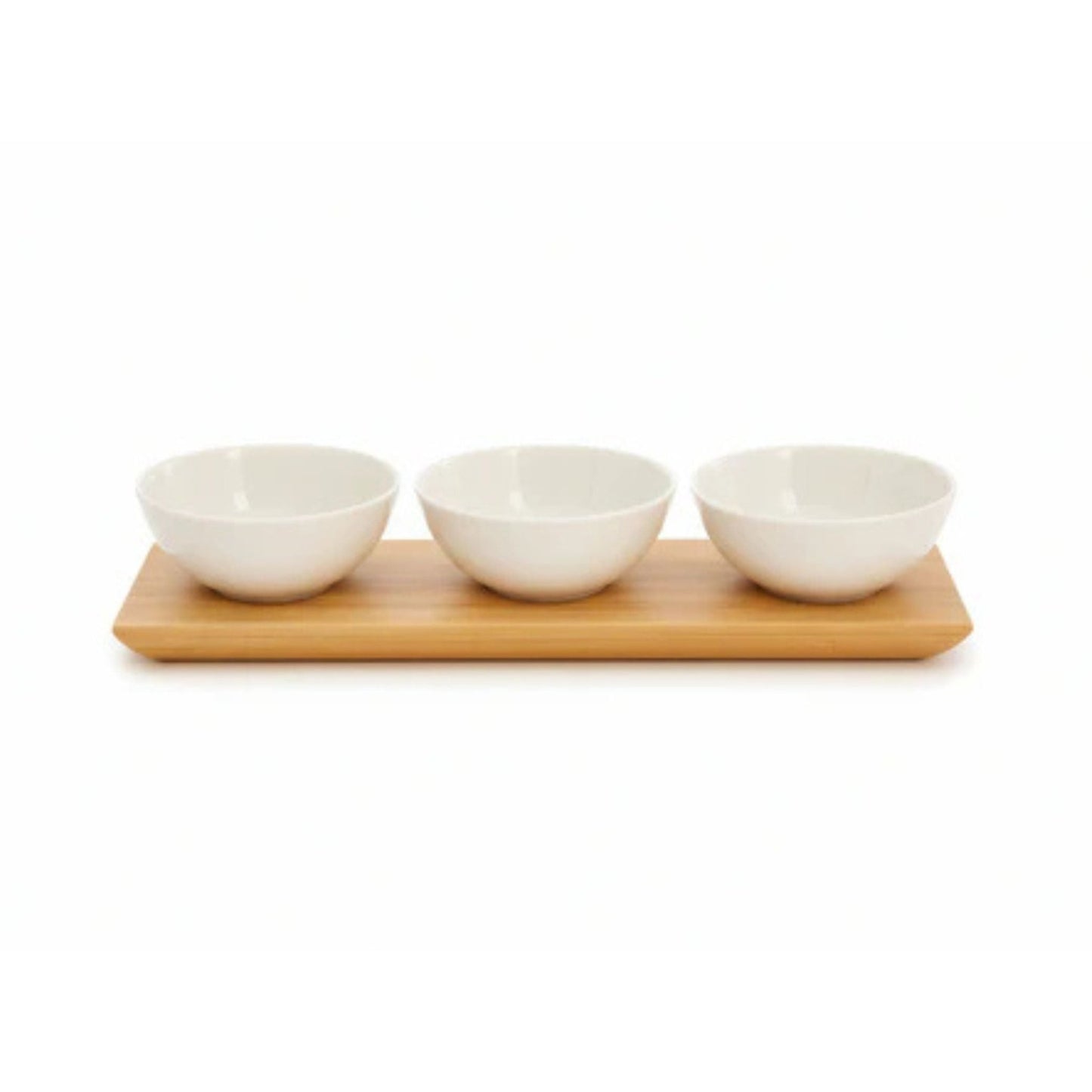 Danny Home 4pc Bamboo Tray And Bowl Set