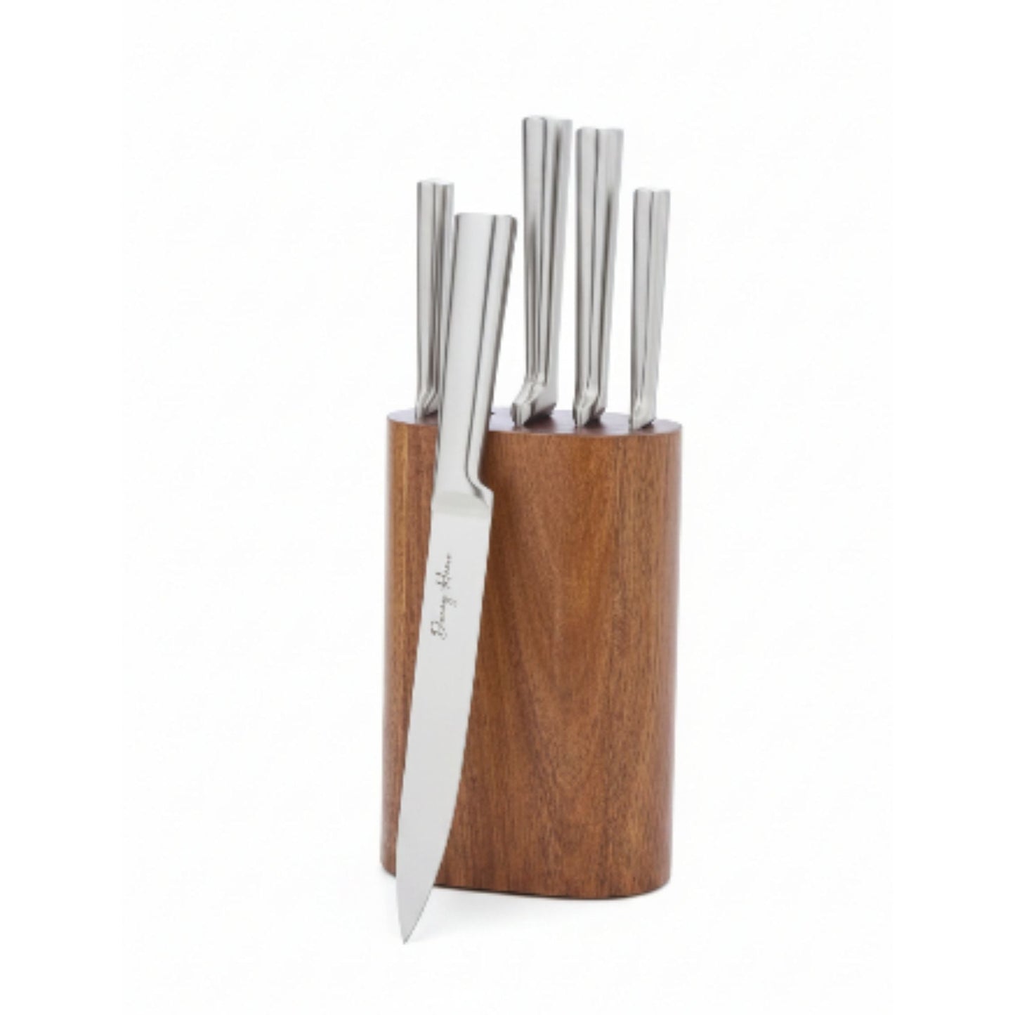 Danny Home 5pc Knife Set With Acacia Wood Block