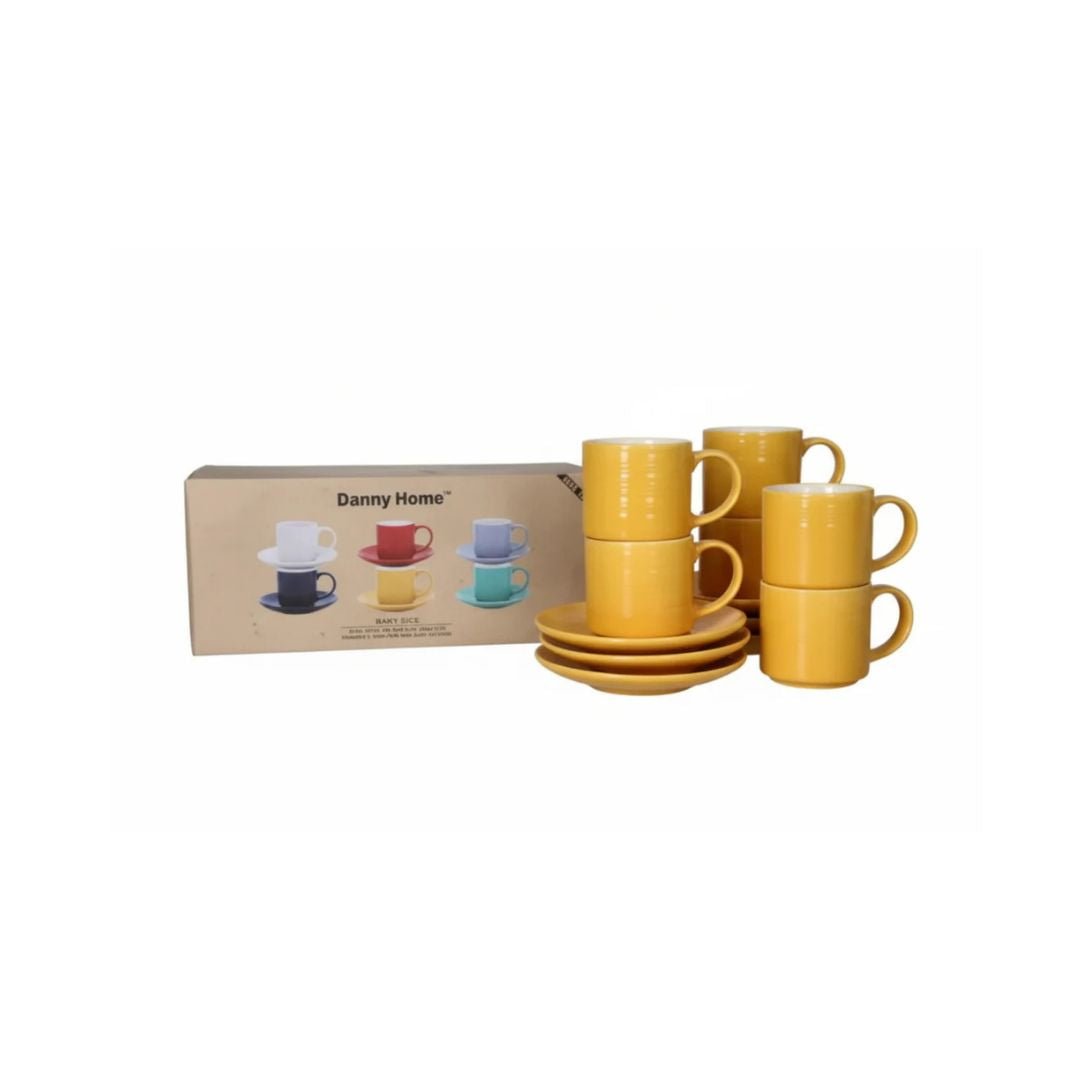 Danny Home 6pc Espresso Cup And Saucer Set