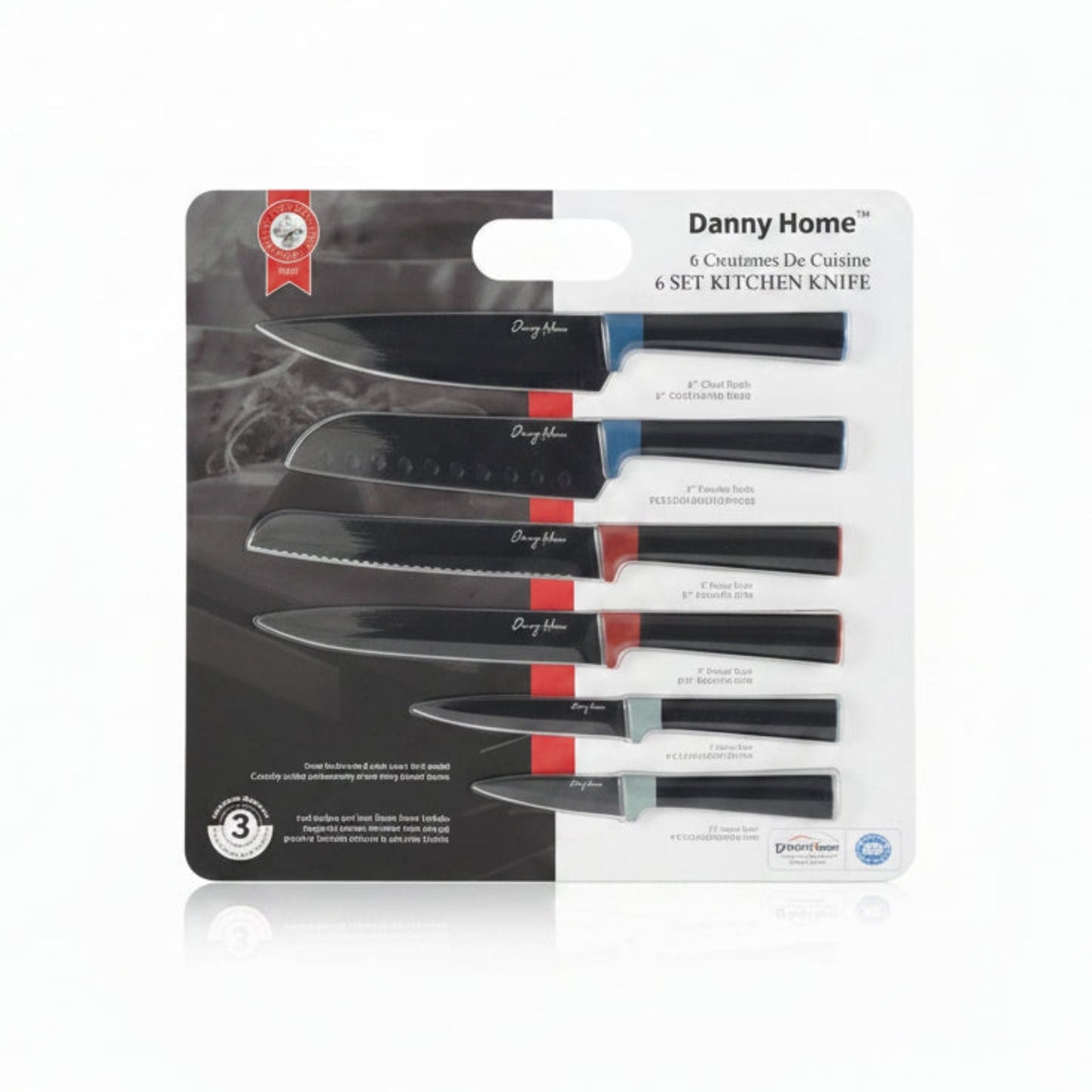 Danny Home 6pc Multipurpose Kitchen Knife Set