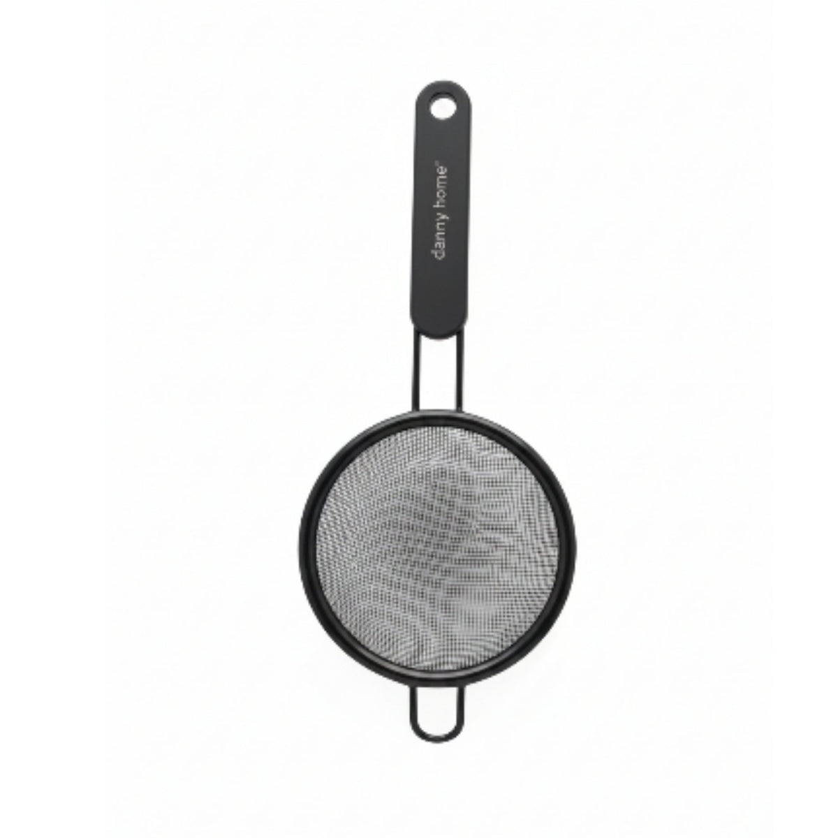 Danny Home 8cm Black Stainless Steel Fine Mesh Sifter | Kitchen Flour Sieve