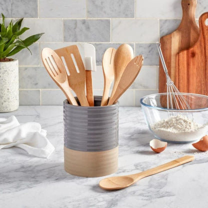 Danny Home 8pc Utensil Set In Ceramic Holder