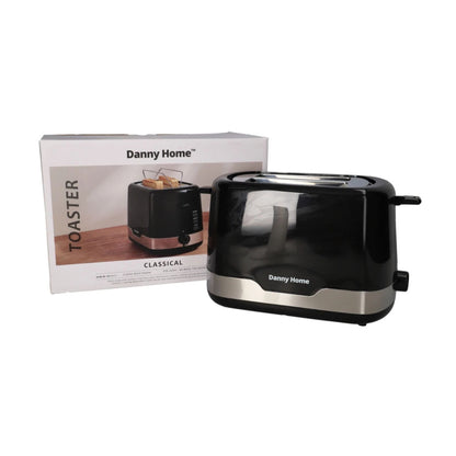Danny Home Black Two Slice Toaster - Classical