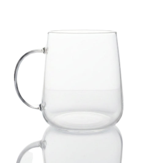 Danny home Borosilicate Clear Mug - 450ml On White Background