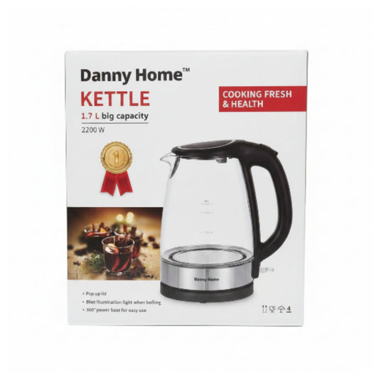 Danny Home Glass Electric Kettle 1.7L
