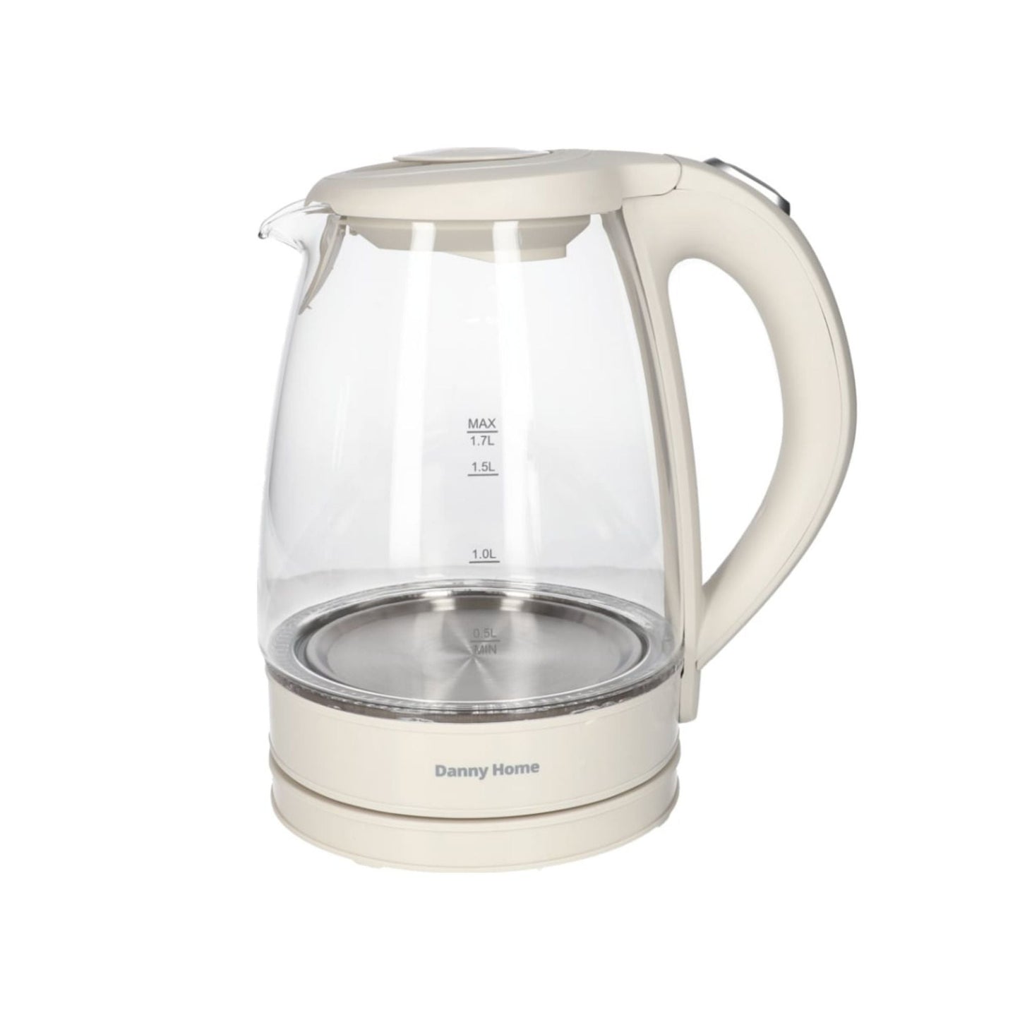 Danny Home Glass Electric Kettle 1.7L - Cream