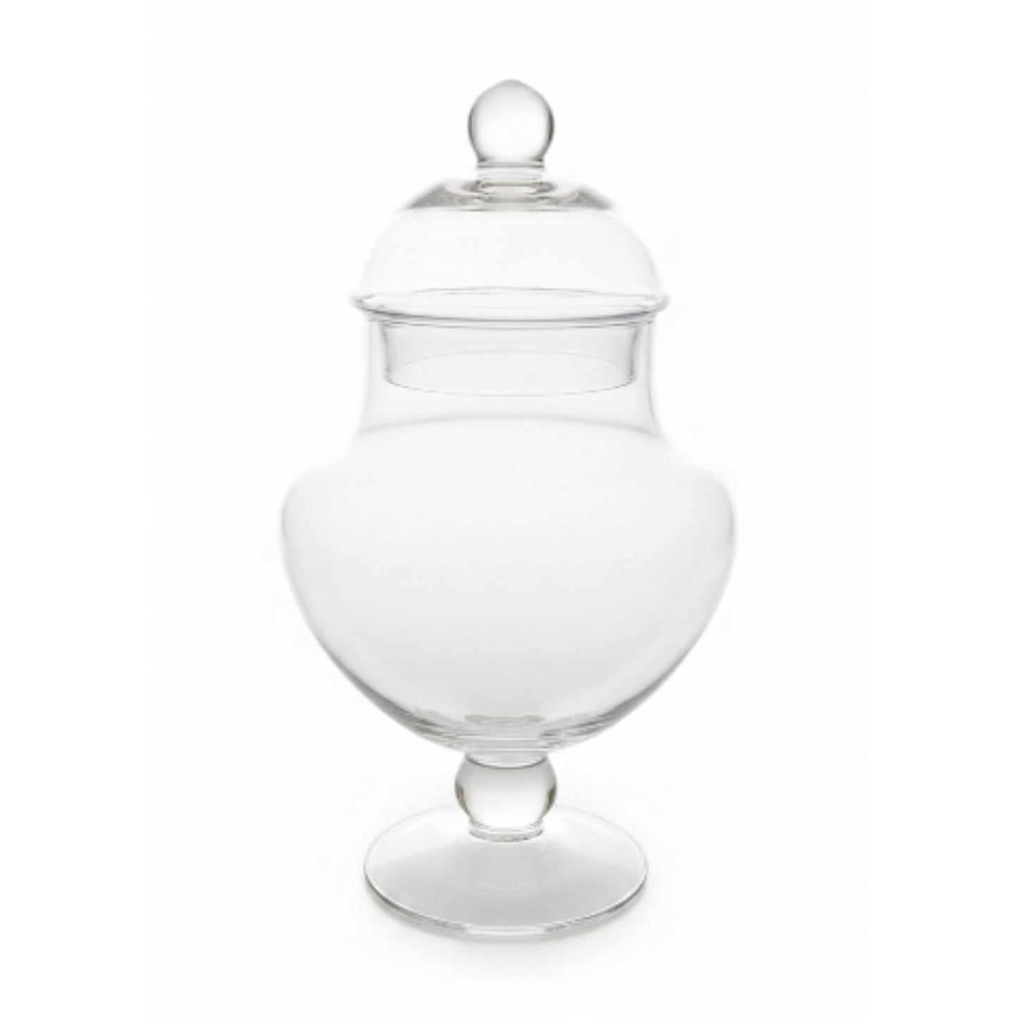Danny Home Glass Sweet Jar – Clear Candy Storage Container for Sweets, Chocolates, Treats & Kitchen Countertop Display