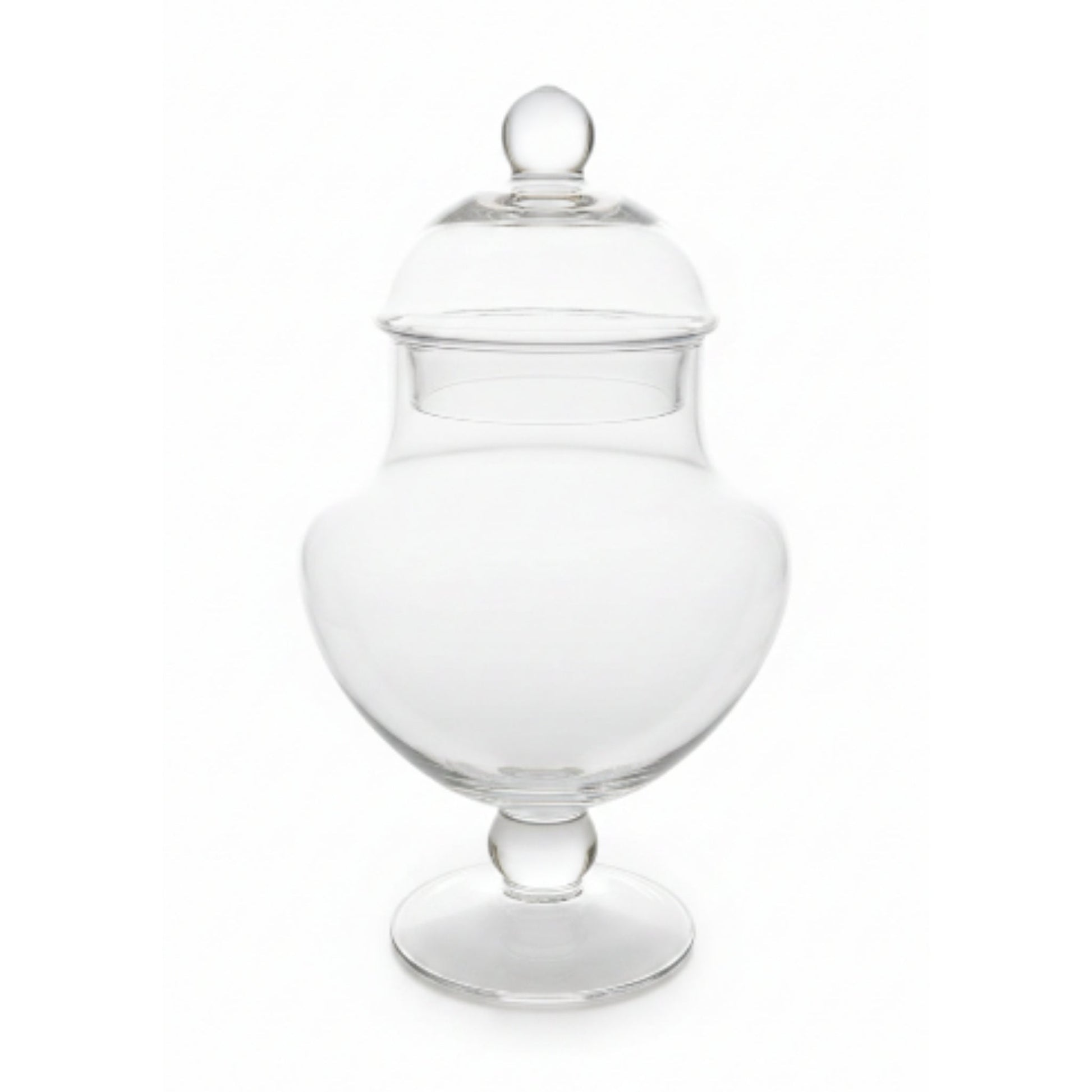 Danny Home Glass Sweet Jar – Clear Candy Storage Container for Sweets, Chocolates, Treats & Kitchen Countertop Display