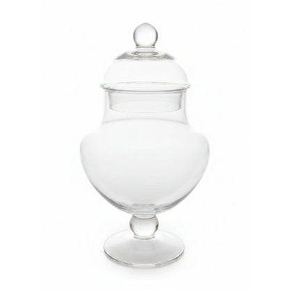 Danny Home Glass Sweet Jar – Clear Candy Storage Container for Sweets, Chocolates, Treats & Kitchen Countertop Display