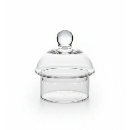 Danny Home Glass Sweet Jar – Clear Candy Storage Container for Sweets, Chocolates, Treats & Kitchen Countertop Display