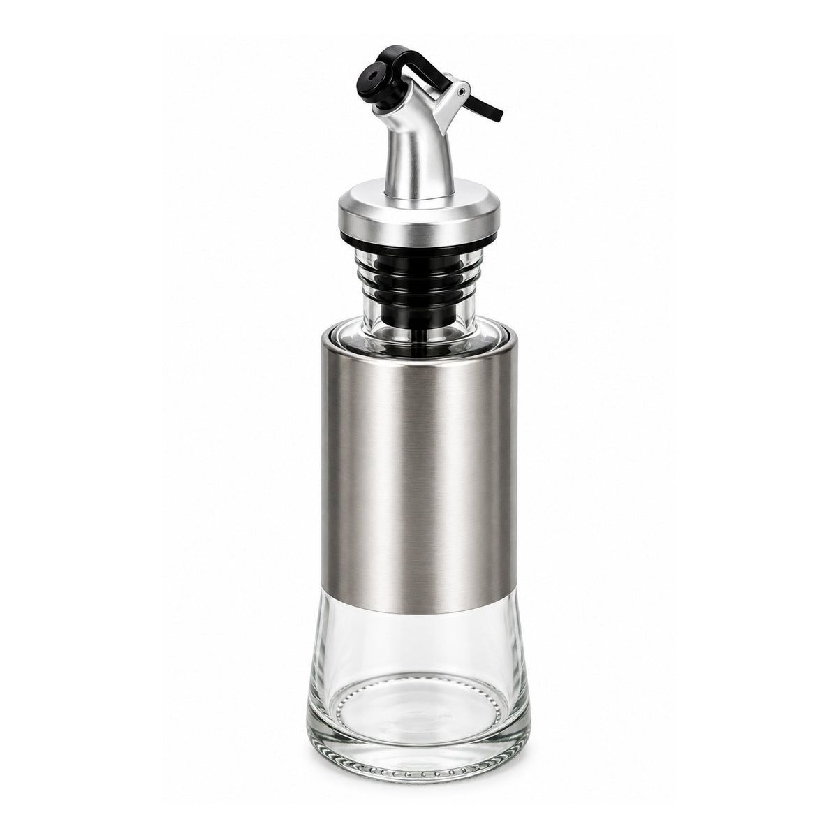 Danny Home Multi-Function Oil & Vinegar Bottle – Easy-Pour Kitchen Dispenser – Clear Glass Design