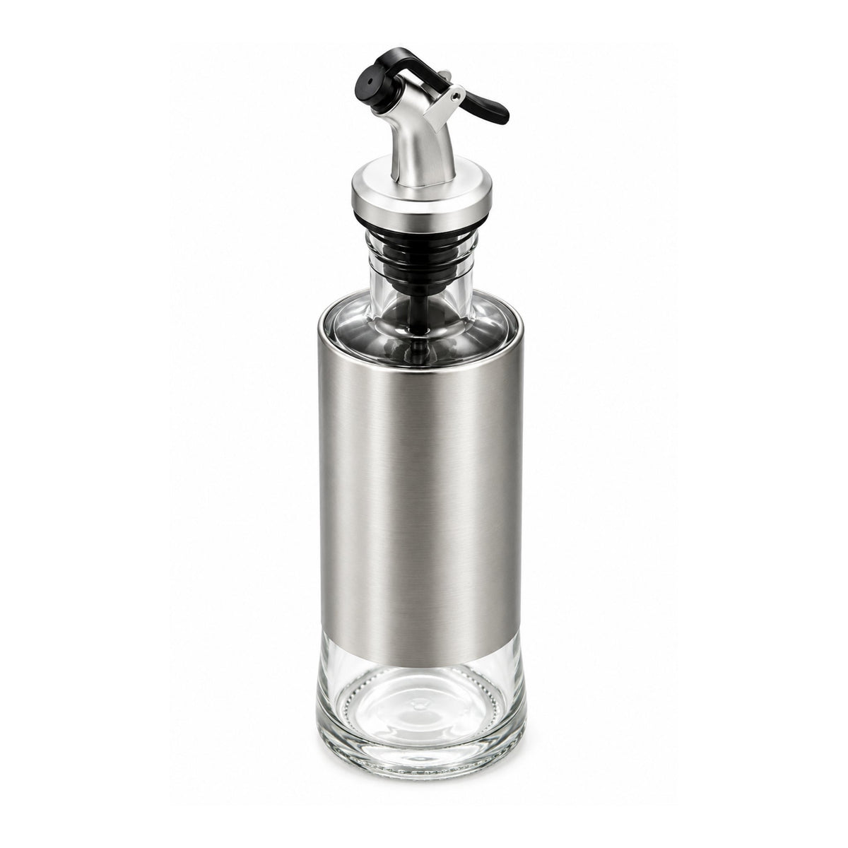 Danny Home Multi-Function Oil & Vinegar Bottle – Easy-Pour Kitchen Dispenser – Clear Glass Design