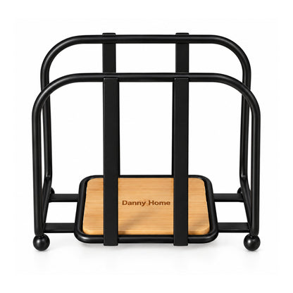 Danny Home Napkin Holder – Sturdy Tabletop Tissue Holder With Bamboo Base