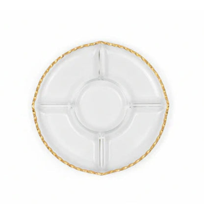 Danny Home Round 5 Division Platter With Gold Rim