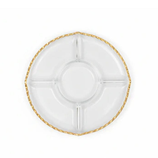 Danny Home Round 5 Division Platter With Gold Rim