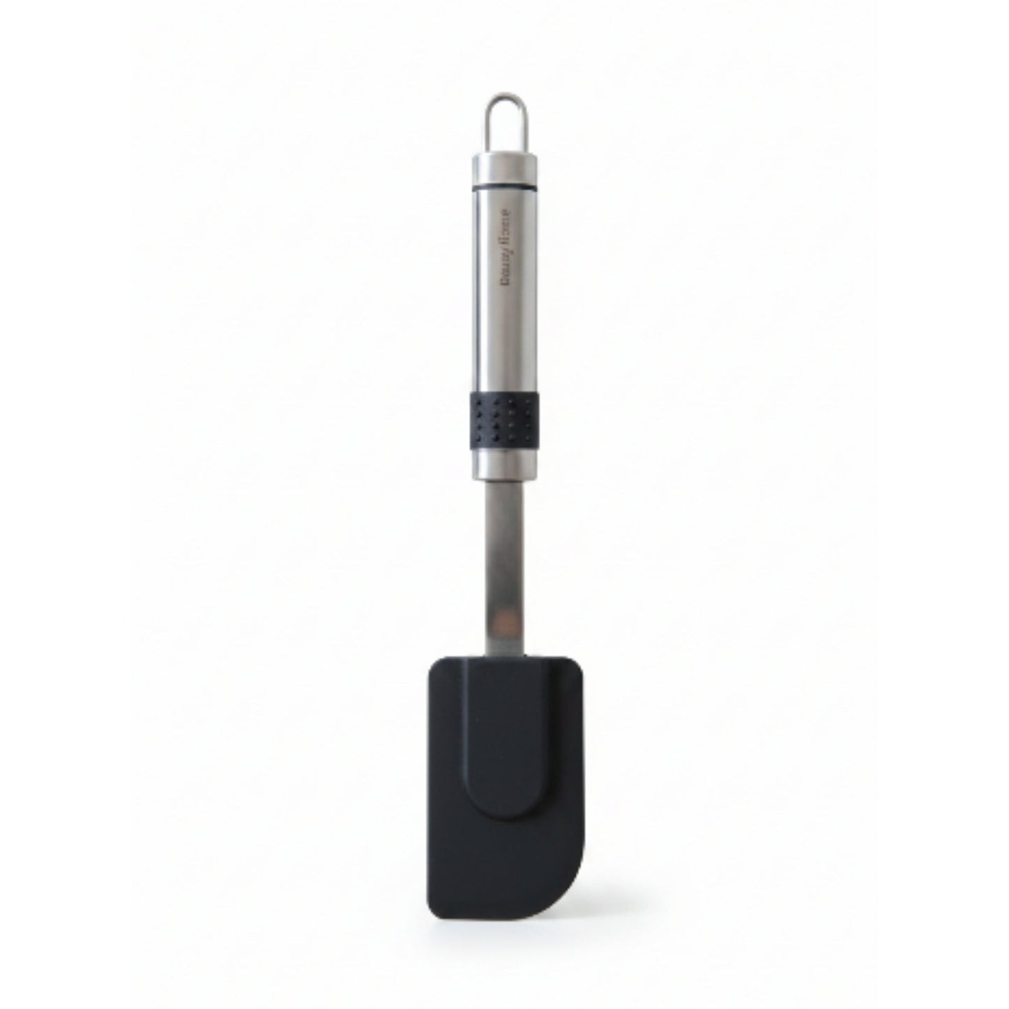Danny Home Silicone Spatula with Stainless Steel Handle Heat-Resistant Kitchen Turner - Black