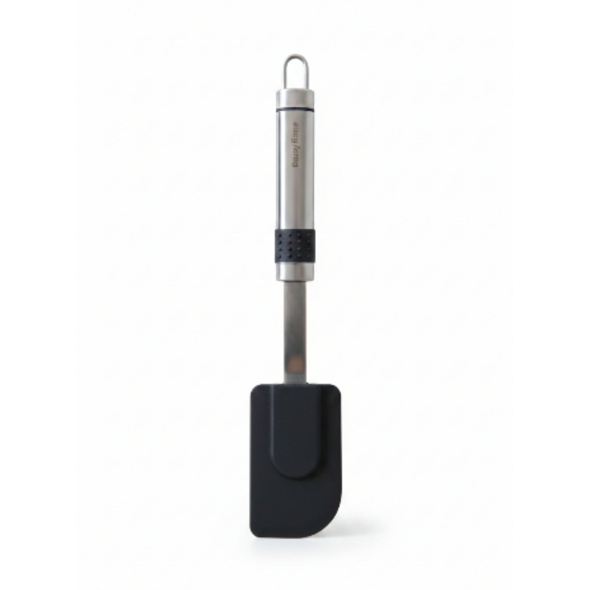 Danny Home Silicone Spatula with Stainless Steel Handle Heat-Resistant Kitchen Turner - Black