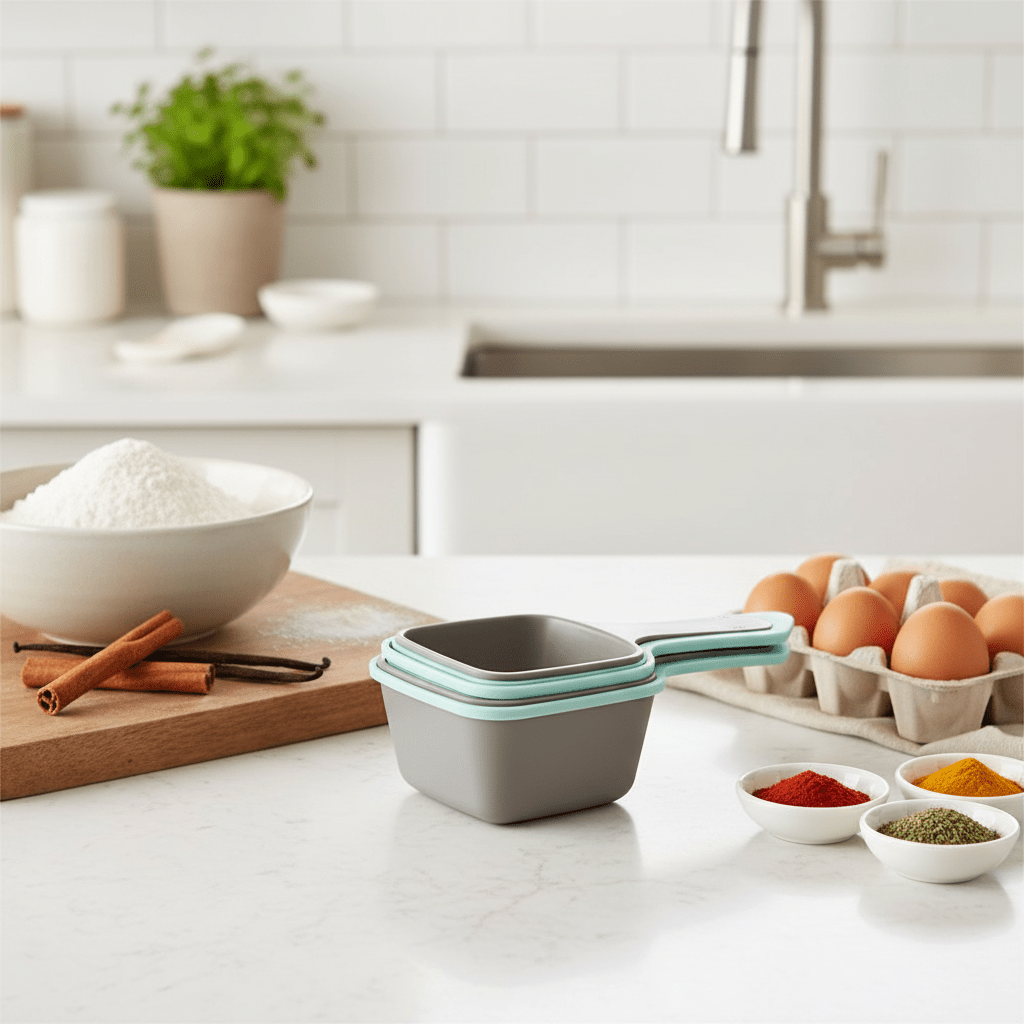 Danny Home Square Nesting Measuring Cup Set Lifestyle