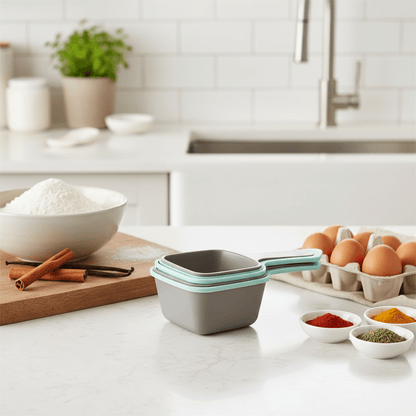 Danny Home Square Nesting Measuring Cup Set Lifestyle