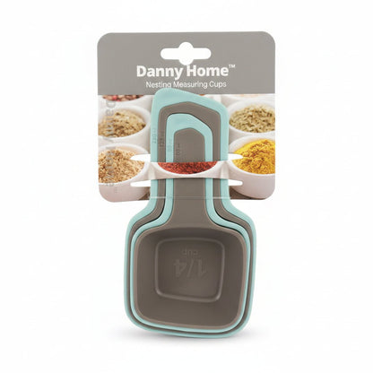 Danny Home Square Nesting Measuring Cup Set On White Background