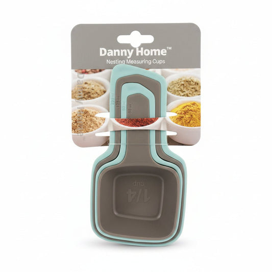 Danny Home Square Nesting Measuring Cup Set On White Background