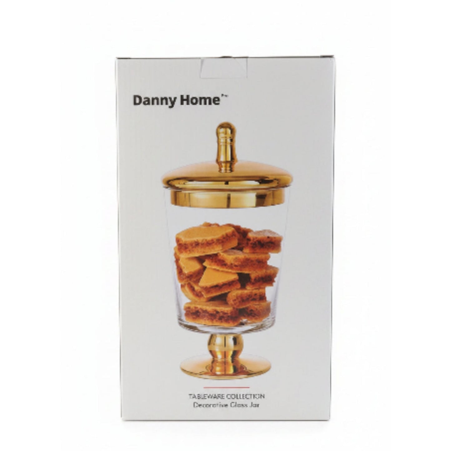 Danny Home Tall Jar With Lid 24x9cm Box On White Background