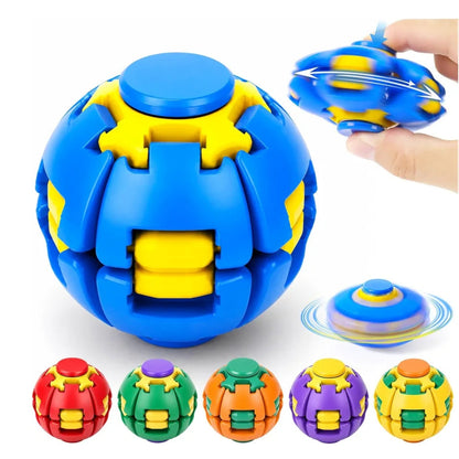 Decompression Rotating Fidget Ball Spinner – Handheld Sensory Stress Relief Toy with Smooth Spinning Action