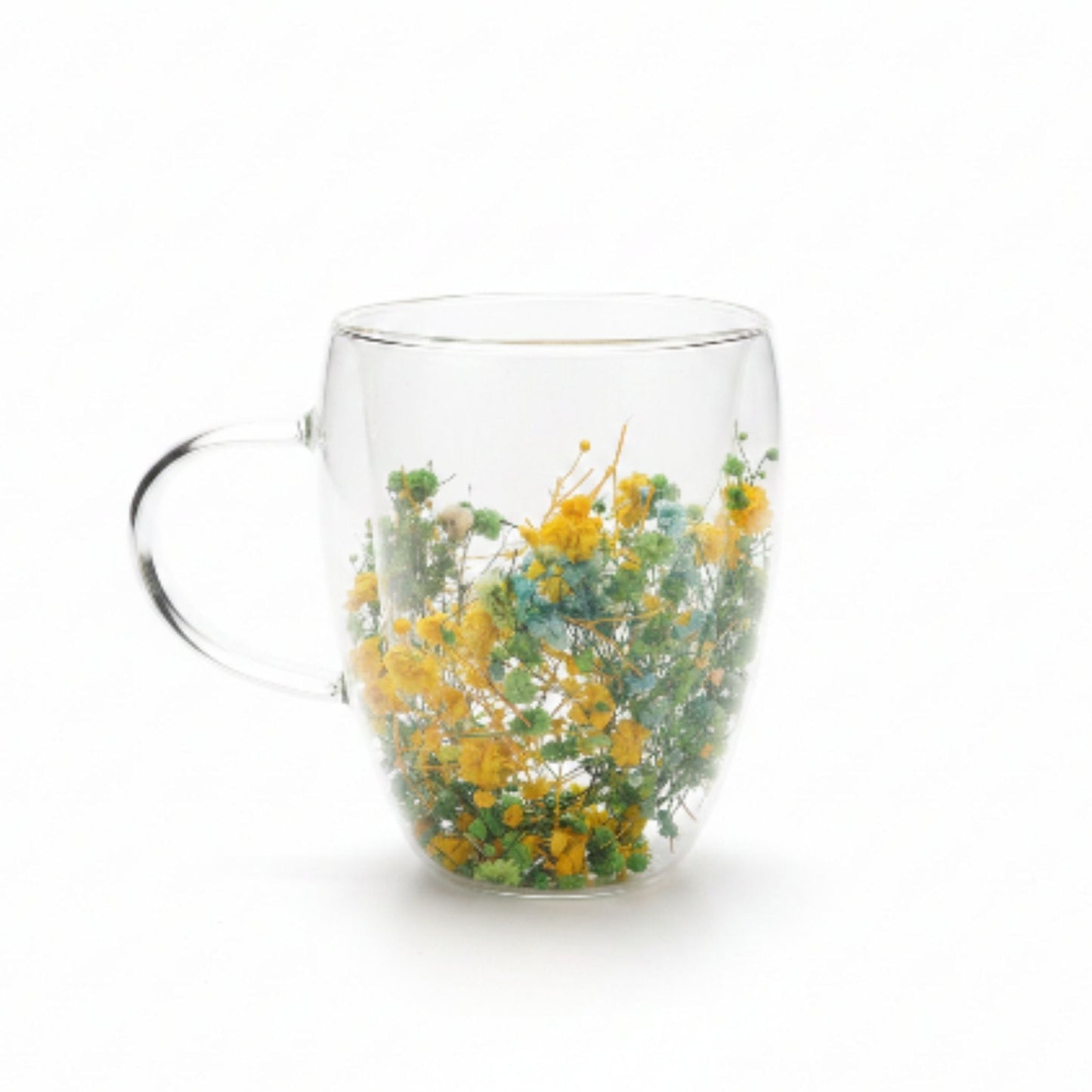 Decorative Double Wall Glass Cup