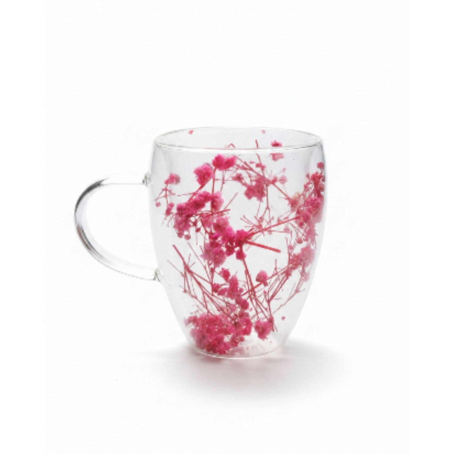 Decorative Double Wall Glass Cup