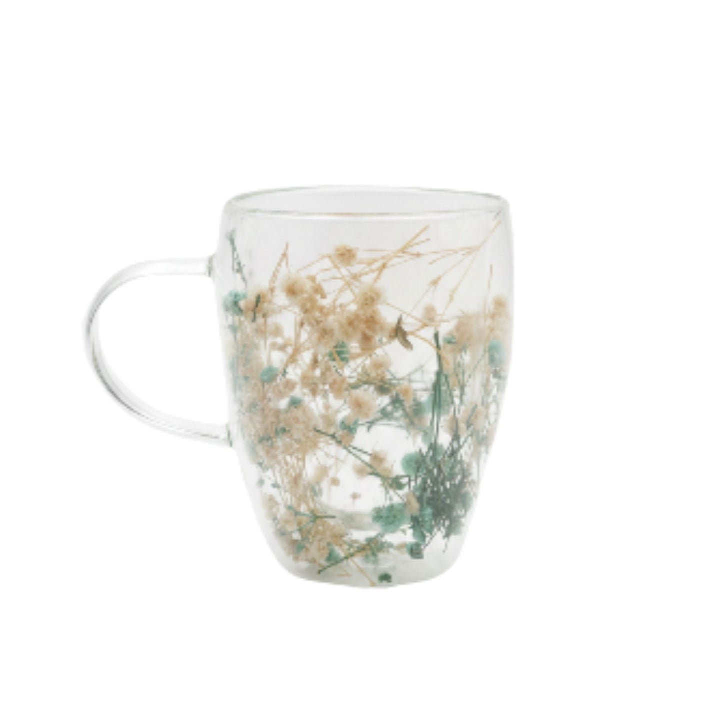 Decorative Double Wall Glass Cup