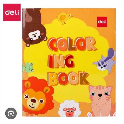 Deli Large Picture Colouring Book 24pages