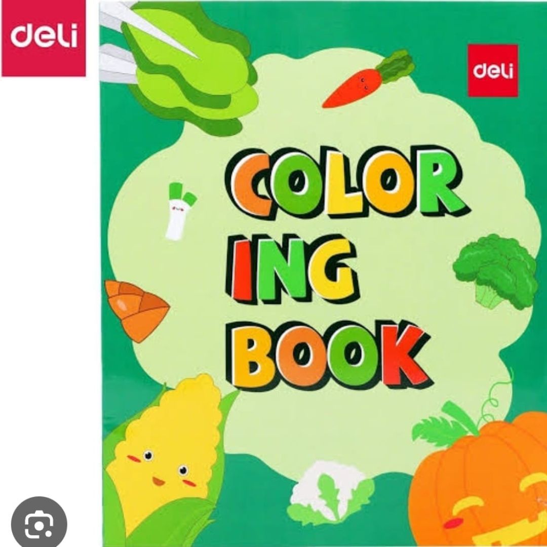 Deli Large Picture Colouring Book 24pages