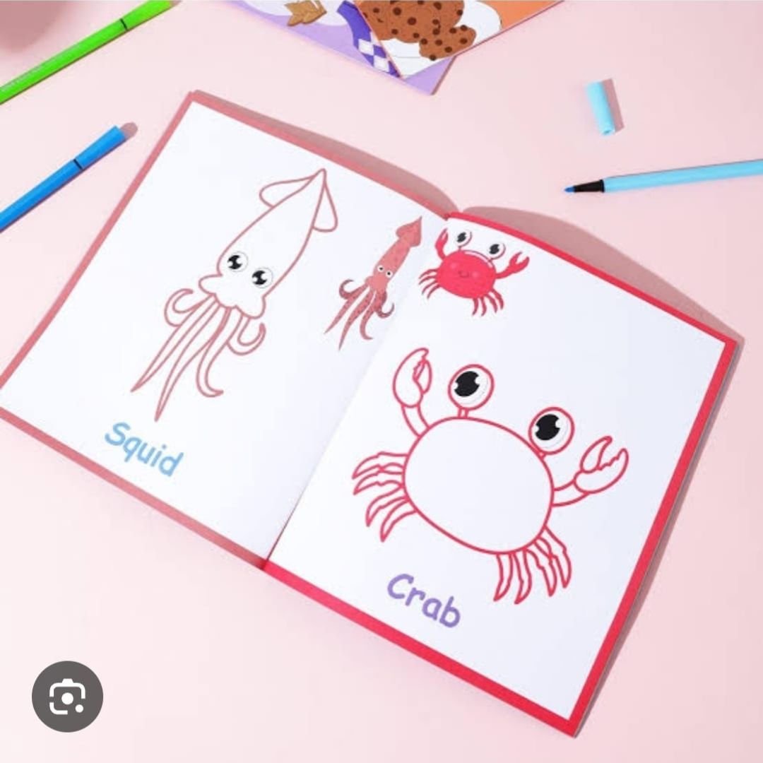 Deli Large Picture Colouring Book 24pages