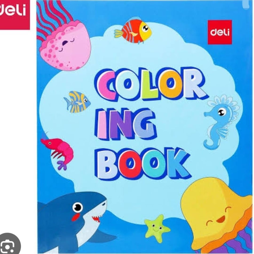 Deli Large Picture Colouring Book 24pages