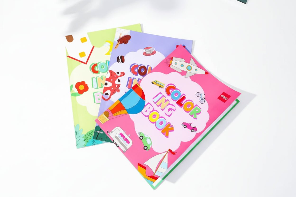 Deli Large Picture Colouring Book 24pages