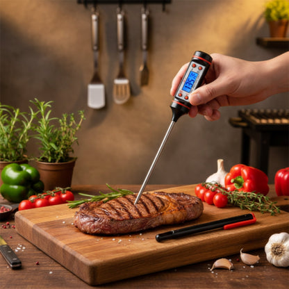Digital Food Thermometer – Instant Read Cooking & Kitchen Thermometer for Meat, Baking, BBQ & Food Preparation