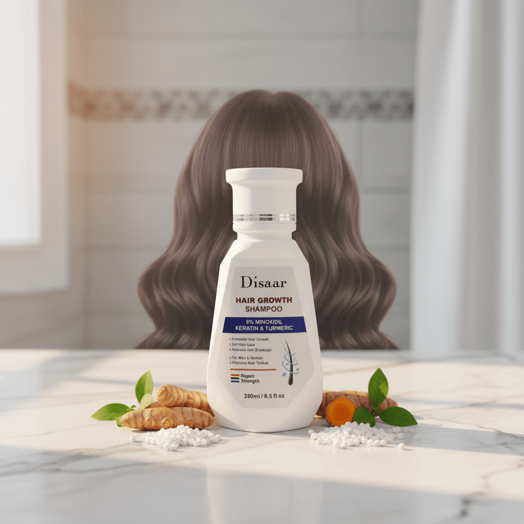 Disaar Hair Growth Shampoo - 5% Minoxidil, Keratin & Turmeric - 250ml Lifestyle