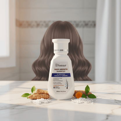 Disaar Hair Growth Shampoo - 5% Minoxidil, Keratin & Turmeric - 250ml Lifestyle