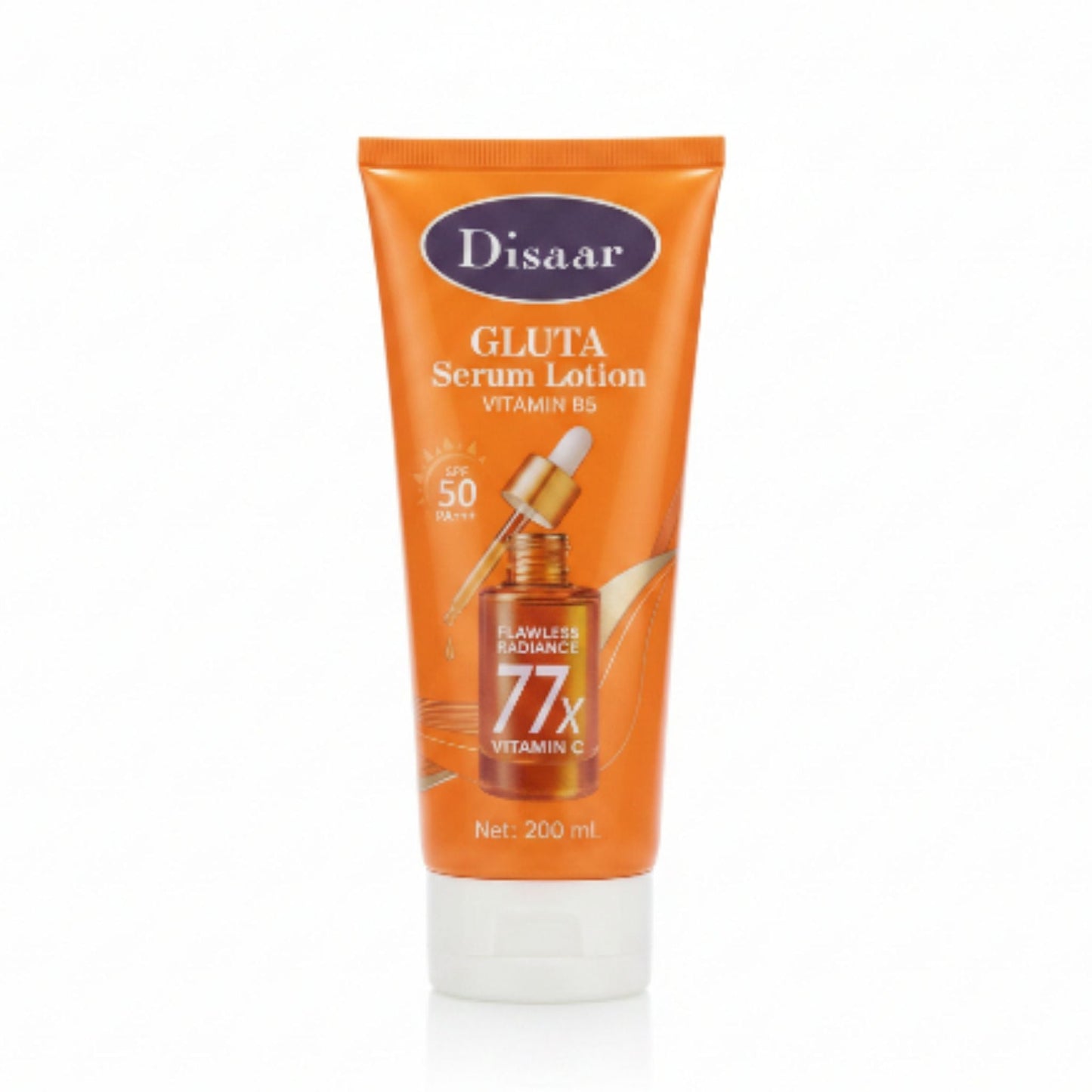 Disaar Serum Lotion - Gluta & Vitamin B5 - Contains 77 x Vitamin C - SPF50 - 200ml
