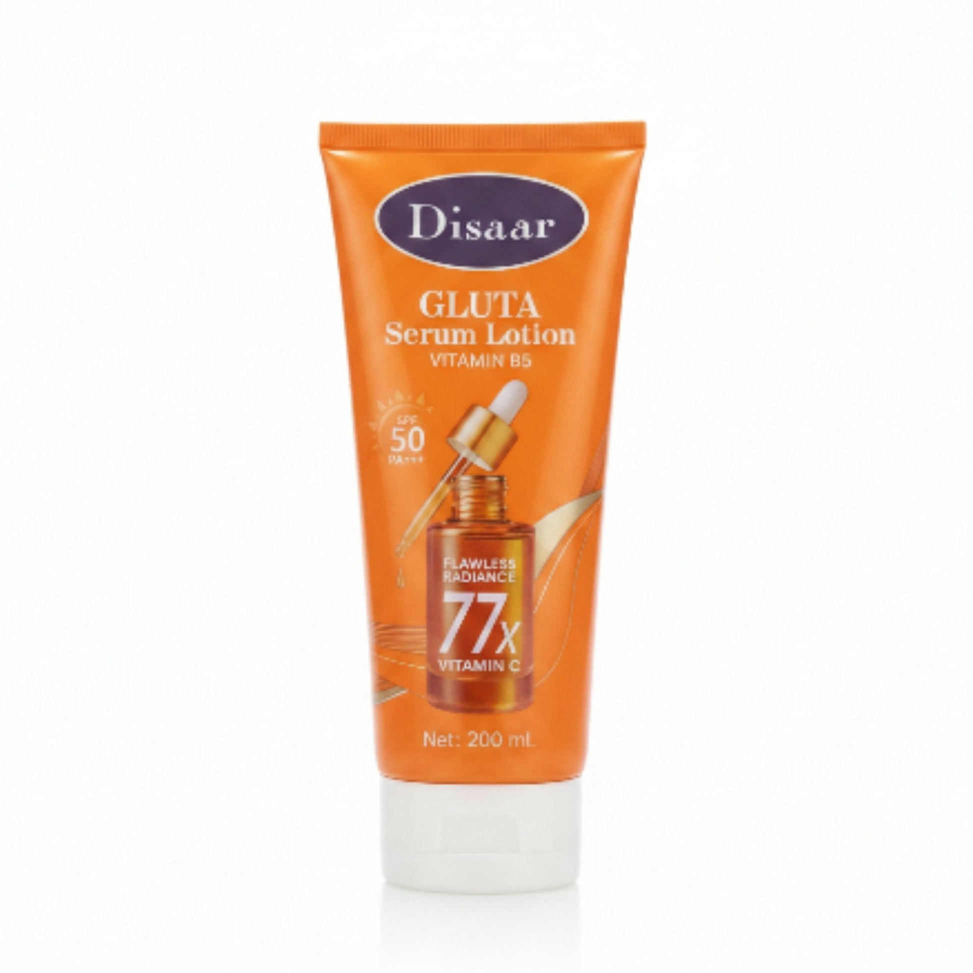 Disaar Serum Lotion - Gluta & Vitamin B5 - Contains 77 x Vitamin C - SPF50 - 200ml