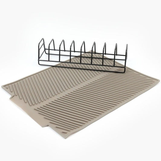 Dish Rack With Silicone Mat