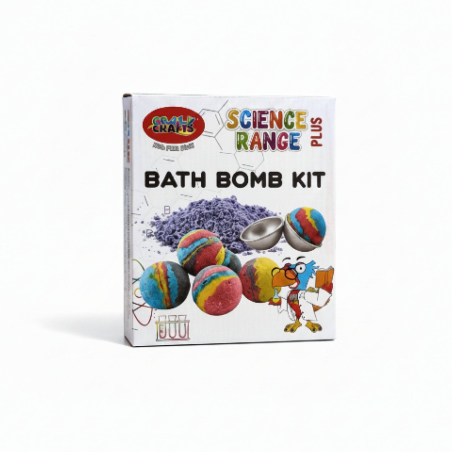 DIY Bath Bomb Making Kit | Kids Craft & Science Activity On White Background